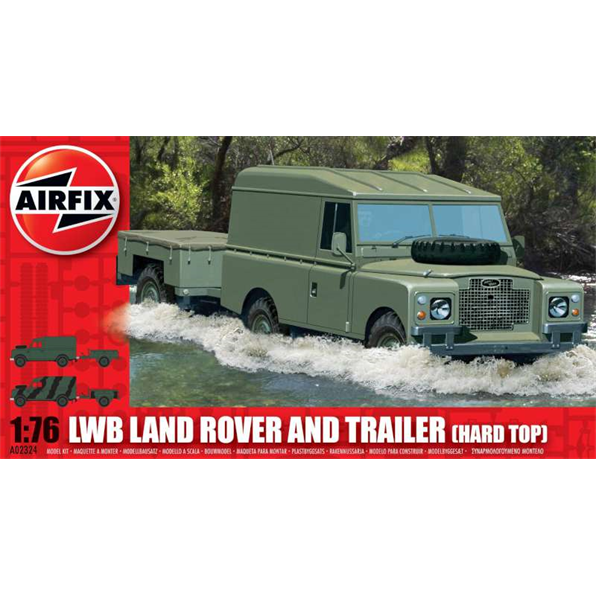 LWB Land Rover (Hard Top) and Trailer