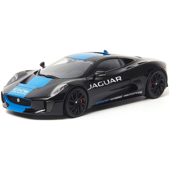 Jaguar C-X75 2013 Ultimate Black Metallic w/Light Blue Stripes