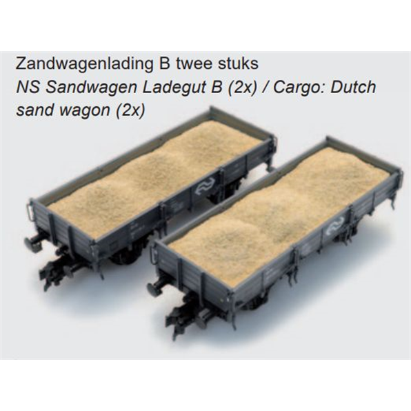 Sand Wagon Load B (2x) (NS) ready 1:87