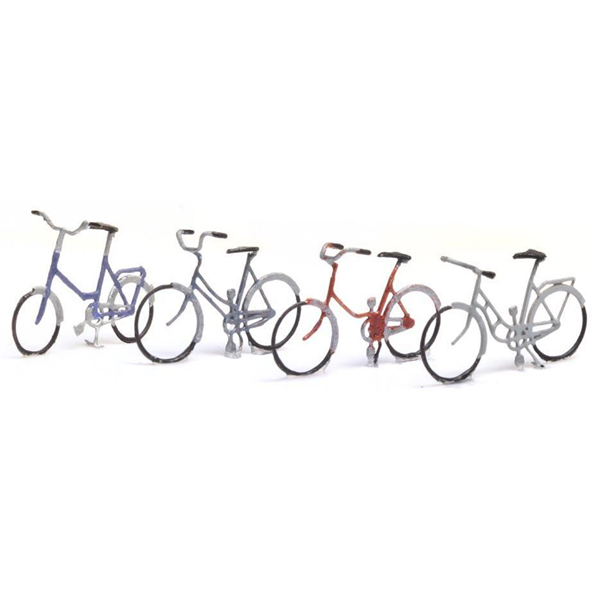 Bicycles Set A (4) 1:120 Ready-Made, Painted