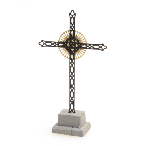 Roadside Memorial Cross 1:120 Ready-Made, Painted