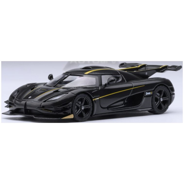 Koenigsegg One: 1 Clear Carbon Fibre/Gold Stripes