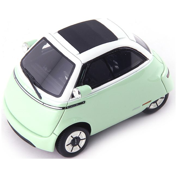 Microlino 'Urban' (Closed Roof) Mint/White