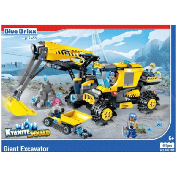 Kyanite Squad Giant Excavator 'Blue Brixx Kids' (457pcs)