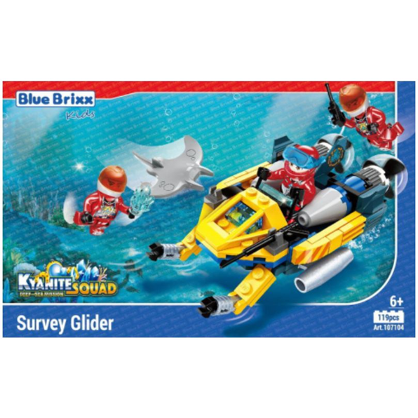 Kyanite Squad Deep Sea Survey Glider 'Blue Brixx Kids' (119pcs)