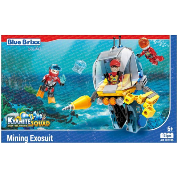 Kyanite Squad Deep Sea Mining Exosuit 'Blue Brixx Kids' (131pcs)