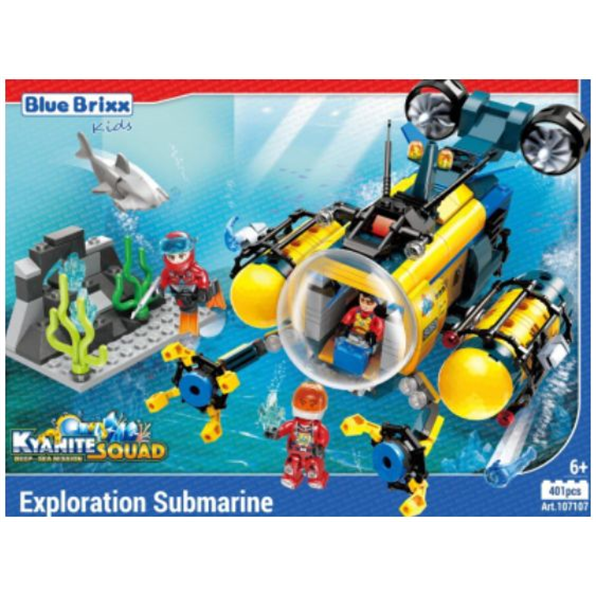 Kyanite Squad Deep Sea Exploration Submarine 'Blue Brixx Kids' (401pcs)