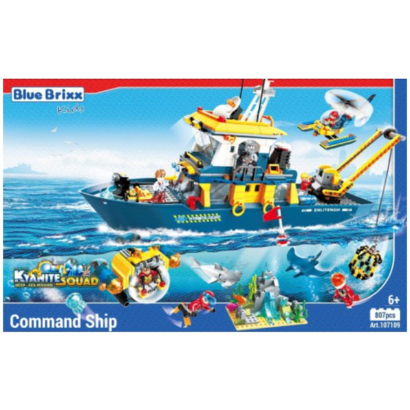 Kyanite Squad Deep Sea Command Ship 'Blue Brixx Kids' (807pcs)