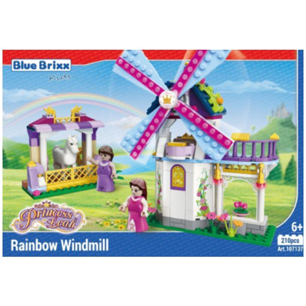 Princess Leah Rainbow Windmill 'Blue Brixx Kids' (210pcs)