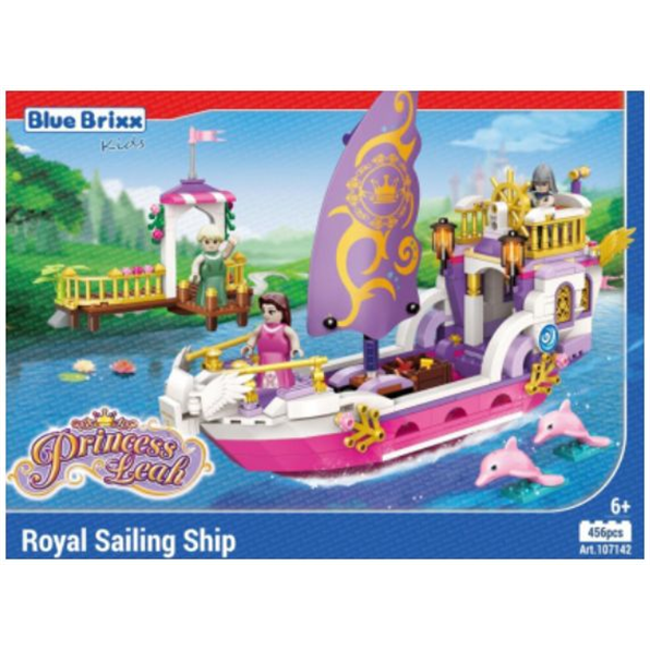 Princess Leah Royal Sailing Ship 'Blue Brixx Kids' (456pcs)