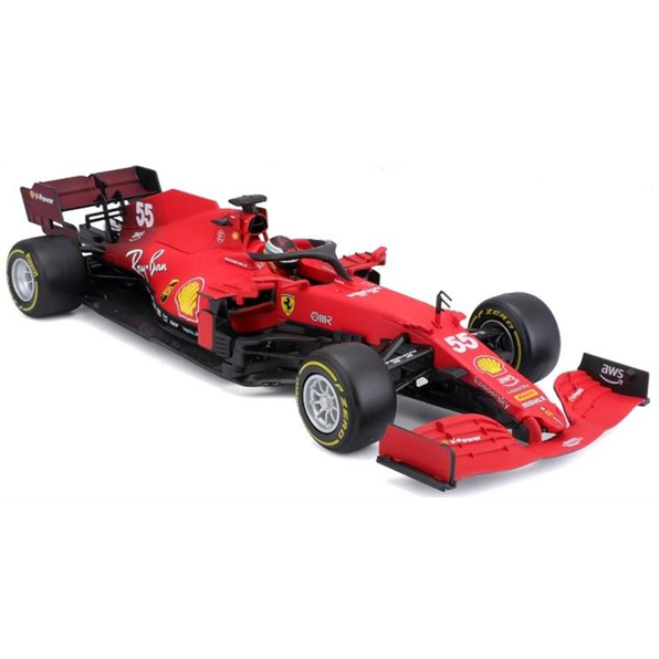 Ferrari SF21 #55 Carlos Sainz 2021 Season Car - Medium, Yellow wall tyres