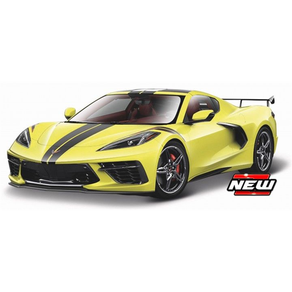 Chevrolet Corvette Stingray 2020 - Yellow  Black Stripe