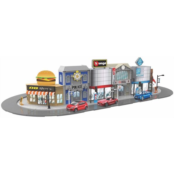 Bburago City + 1 Car 'Build Your City' (12 pcs in Display)