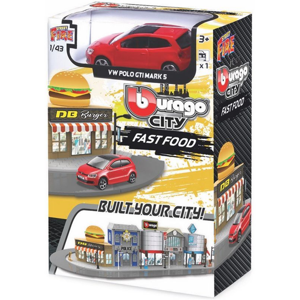 Bburago City Fast Food + 1 Car Build Your City'