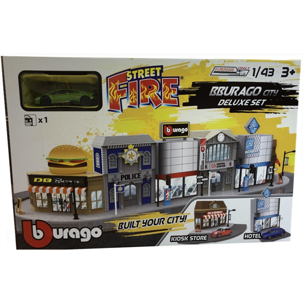 Bburago City Deluxe Set + 1 Car 'Build Your City'