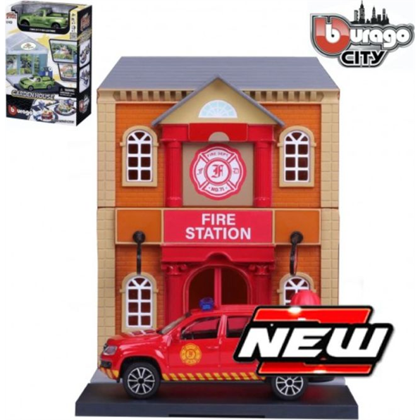 Fire House + VW Amarok Bburago City