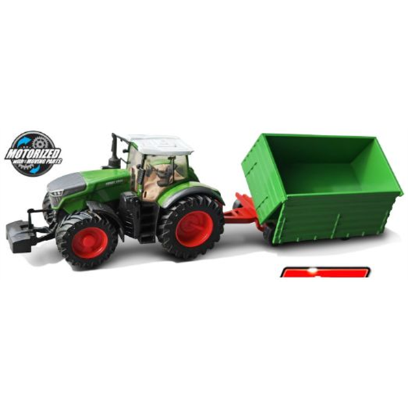 Fendt 1050 Vario Tractor + 2-Axle Trailer