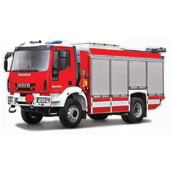 Iveco Magirus Rw Feuerwehr - Red/White/Gre