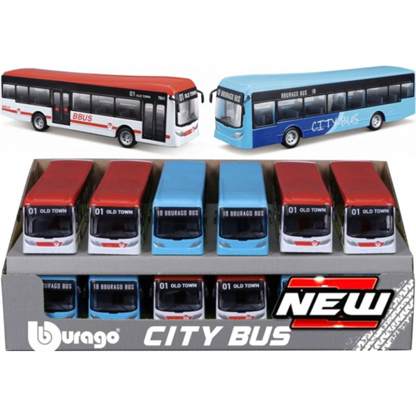 City Bus in Display Box 12pcs Set