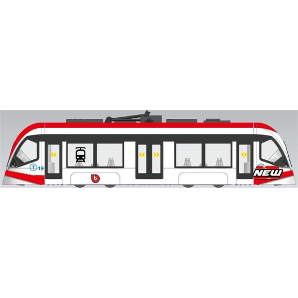 Intercity Tram White/Red