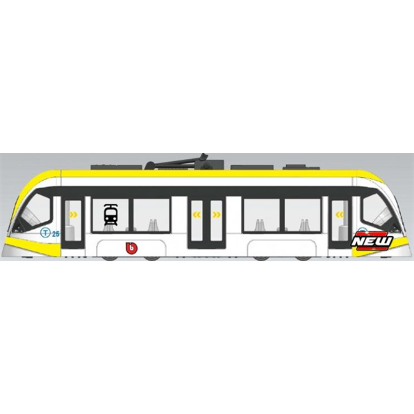 Intercity Tram White/Yellow