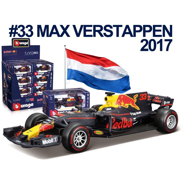 Renault Rb13 F1 Red Bull Racing #33 Max Ve Max Verstappen 2017 - Blue/Red/Yellow