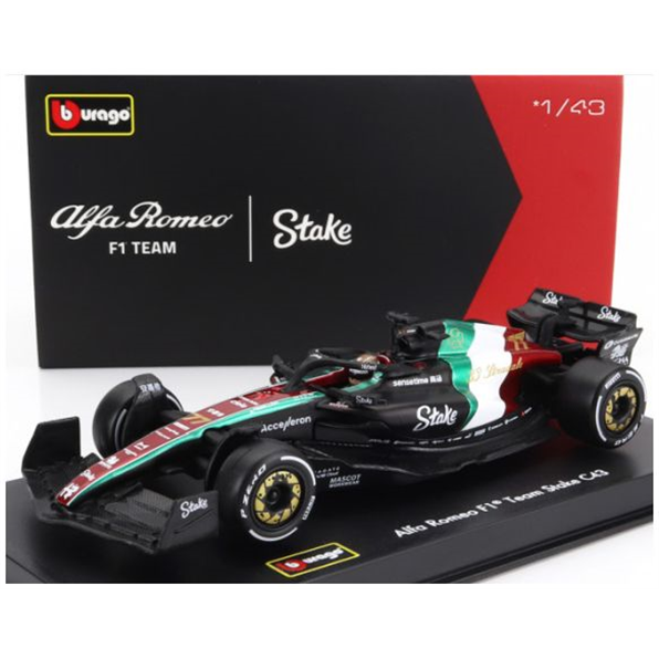 Alfa Romeo F1 C43 Team Stake #77 Monza Italy GP 2023 V.Bottas w/Driver/Case