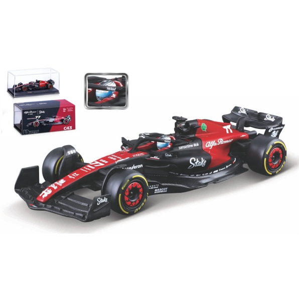 Alfa Romeo F1 Team Orlen C43 #77 Vatteri Bottas - W/Case + Figure