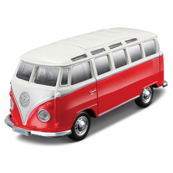 VW T1 Samba Van - Red/White