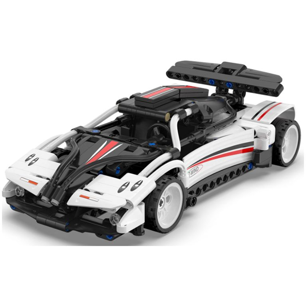 Racing Car Pull Back Brick Builder White Black 321pcs