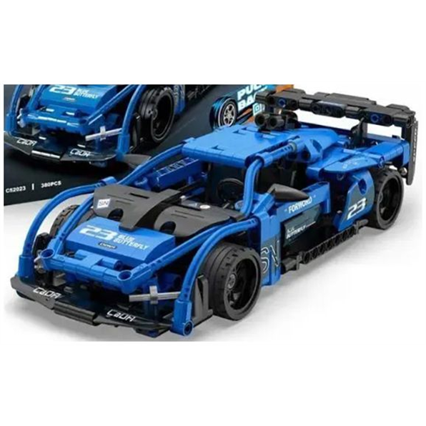 Racing Car Pull Back Brick Builder Blue 380pcs