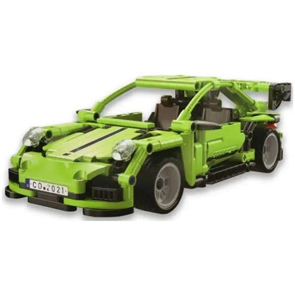 Racing Car Pull Back Brick Builder Green 387pcs