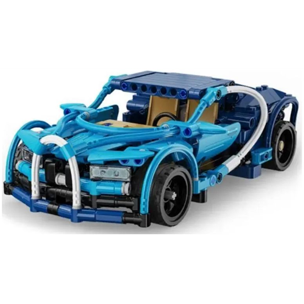 Racing Car Pull Back Brick Builder Blue 377pcs