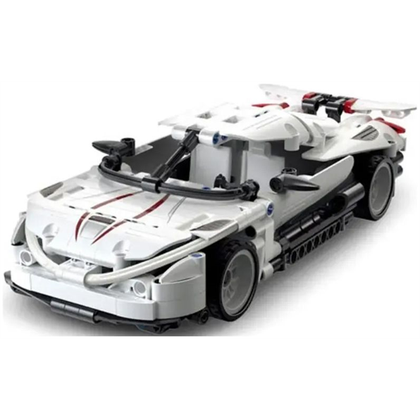 Adventure Off-Road Vehicle Pull Back Brick Builder White (317pcs)