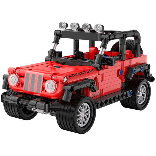 Adventure Off-Roader Pull Back Brick Builder Red (317pcs)