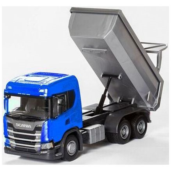 Scania P 3-Axle Tipper Truck Blue