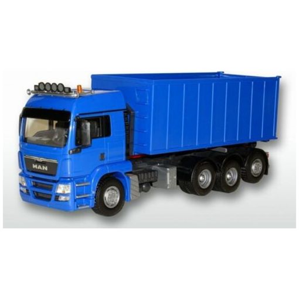 MAN TGS Hook Lift Skip Tipper Blue