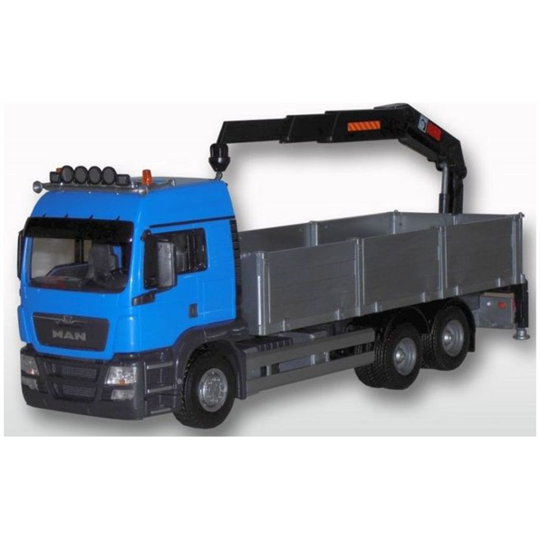 MAN TGS LX Crane Trailer w/HIAB Crane Blue