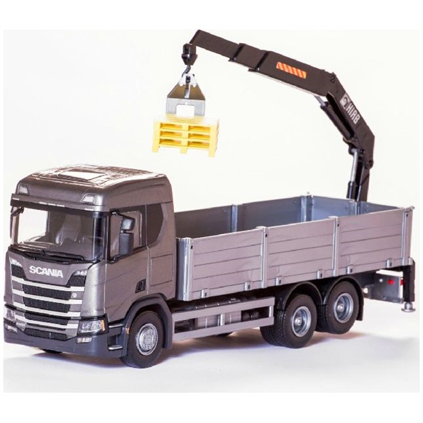 Scania R500 Next Gen Crane Truck w/HIAB Crane Grey