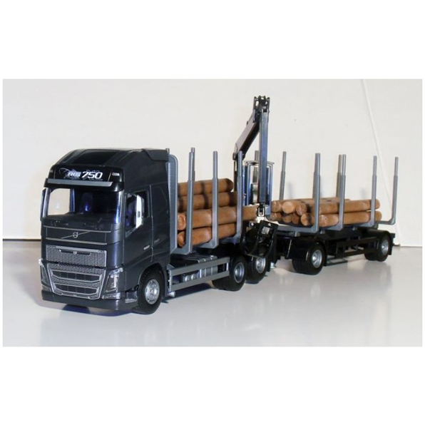 Volvo FH04 Globetrotter XL 6 x 4 Timber Truck Black