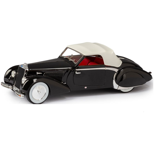 Delage D6-70 Cabrio by Letourneur and Marchand Top Up Closed Rear Skirts Black