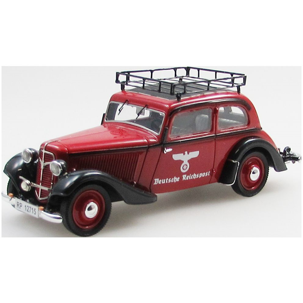 Adler Trumpf Junior 2 Door Sedan Reichpost Red/Black 1934-39