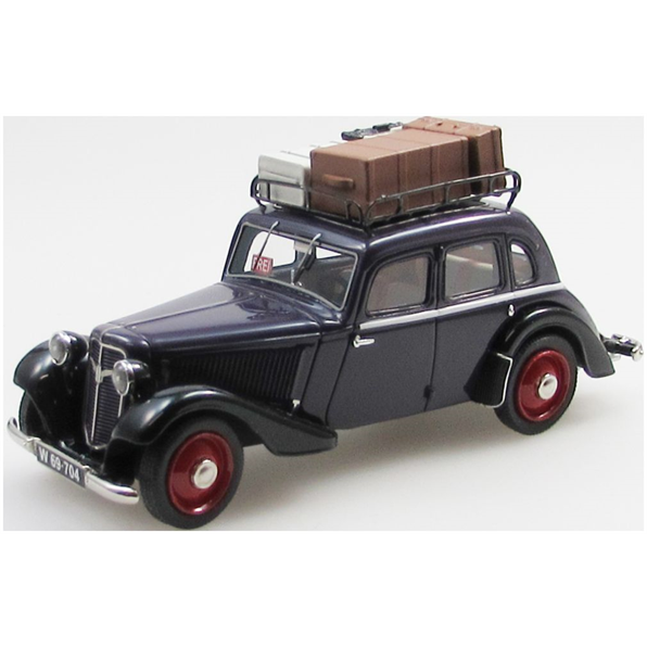 Adler Trumpf Junior 4 Door Sedan Vienna Taxi w/Luggage Purple/Black/Red 1934-39