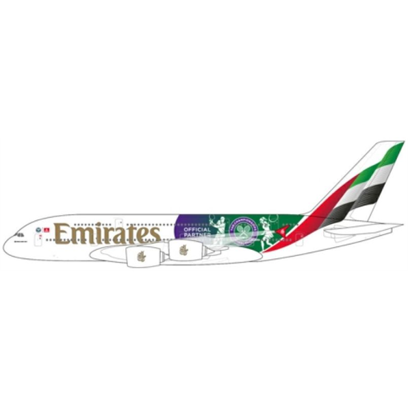 Airbus A380 Emirates A6-EOE 'Wimbledon Official Partner' Livery