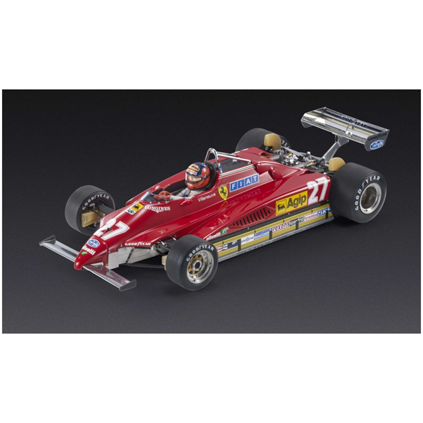 Ferrari 126 C2 #27 G.Villeneuve Zolder GP 1982 w/Front Wing and Figure (250pcs)