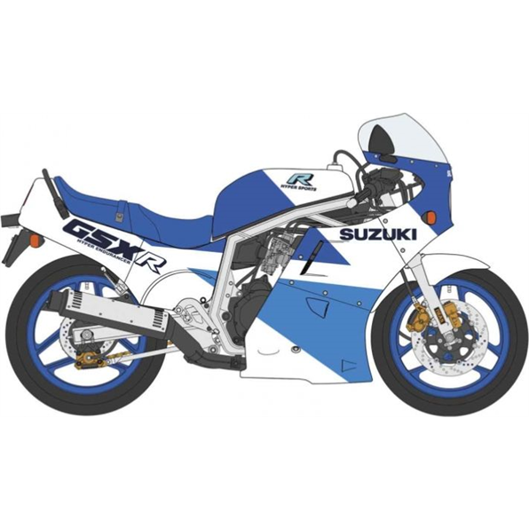 Suzuki GSX-R750 (H)(GR71G) Blue White Colour