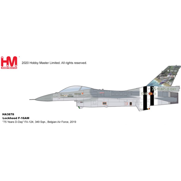 Lockheed F-16AM '75 Years D-Day' FA-124, 349 Sqn., Belgian Air Force ...