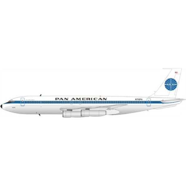 Boeing 707-121(B) PAN AM N710PA Polished w/Stand