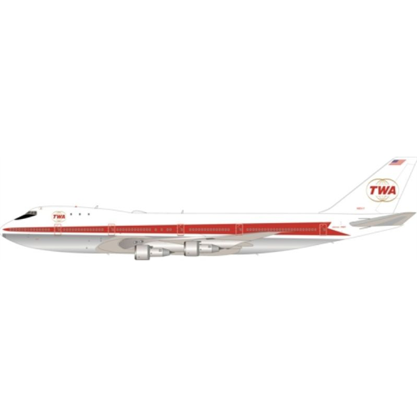 Trans World Airlines - TWA Boeing 747-131 N93117 with stand 1:200