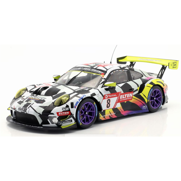 Porsche 911 GT3 R #8 24h Nurburgring 2019 Iron Force Purple Wheels